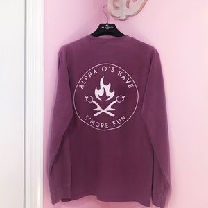 AOII Comfort Colors Long Sleeve Crewneck